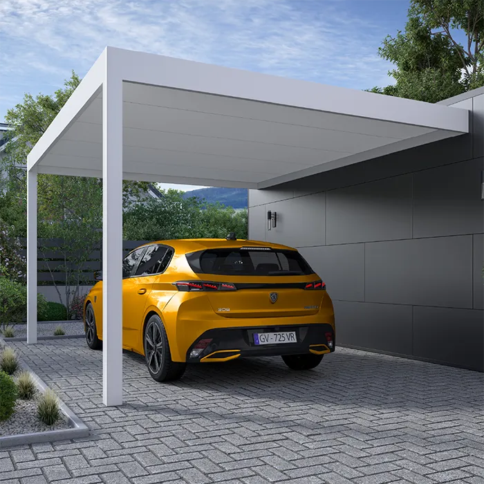 MODULIS_CARPORT_RAL9016_ADOSSE
